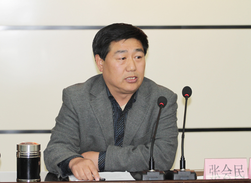 半岛买球官网党委书记张会民作党委工作报告