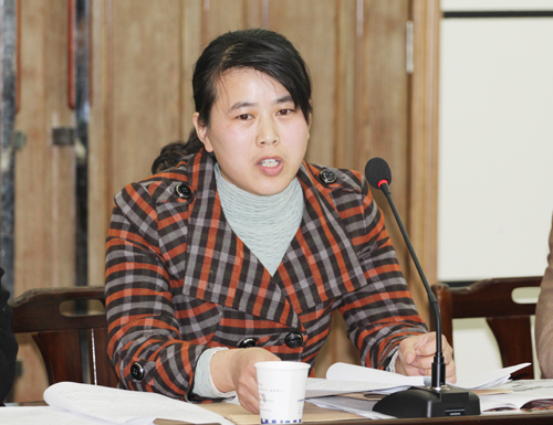 半岛买球官网团委副书记娄梅月作团委工作报告